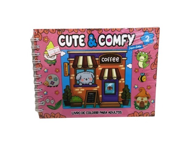 LIVRO COLORIR CUTE E COMFY